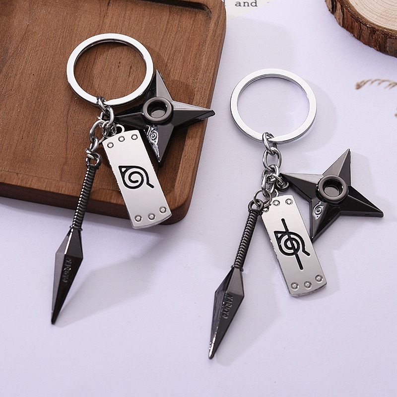 Car Accessories Toy - Bandai Anime Naruto Keychain Car Keybag