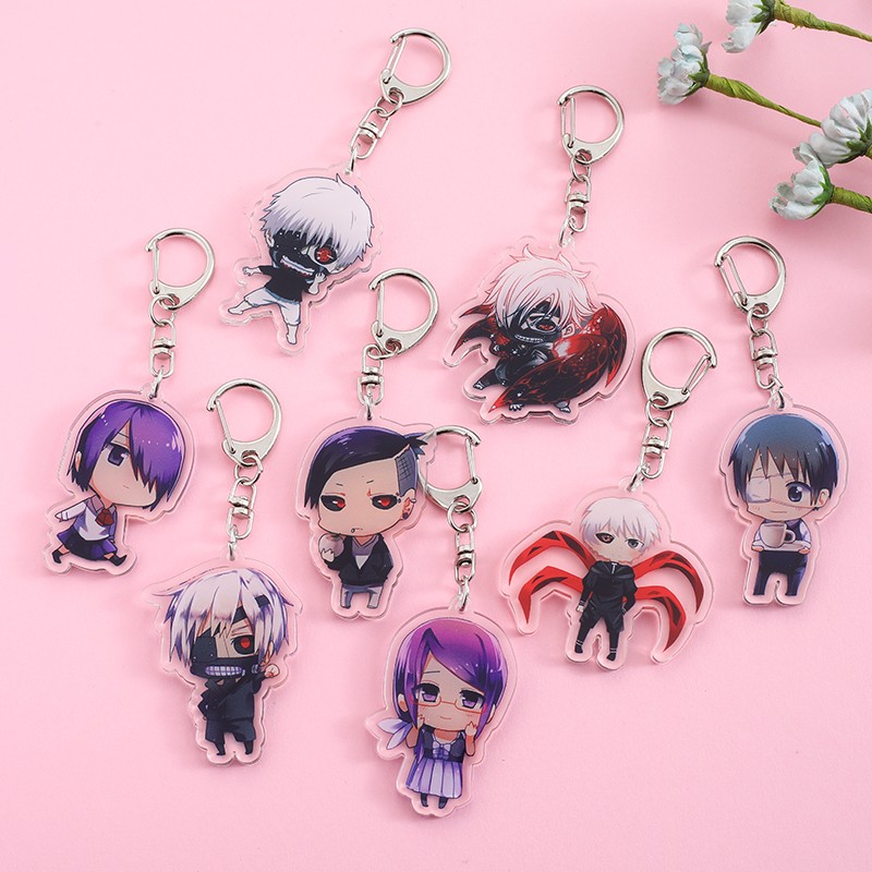 Car Accessories In Tokyo - 8Pcs Anime Figures Tokyo Ghoul Acrylic