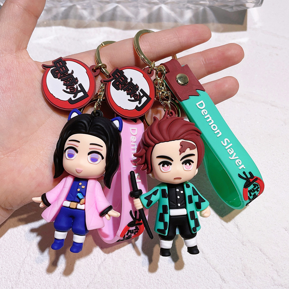 Car Accessories Xmas - Halloween Demon Slayer Anime Characters Keychain