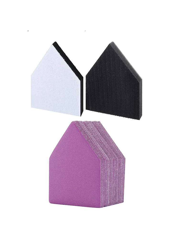 Car Wax Polishing Pad - 65X92mm Triangle Sanding Paper Set 2/10/52