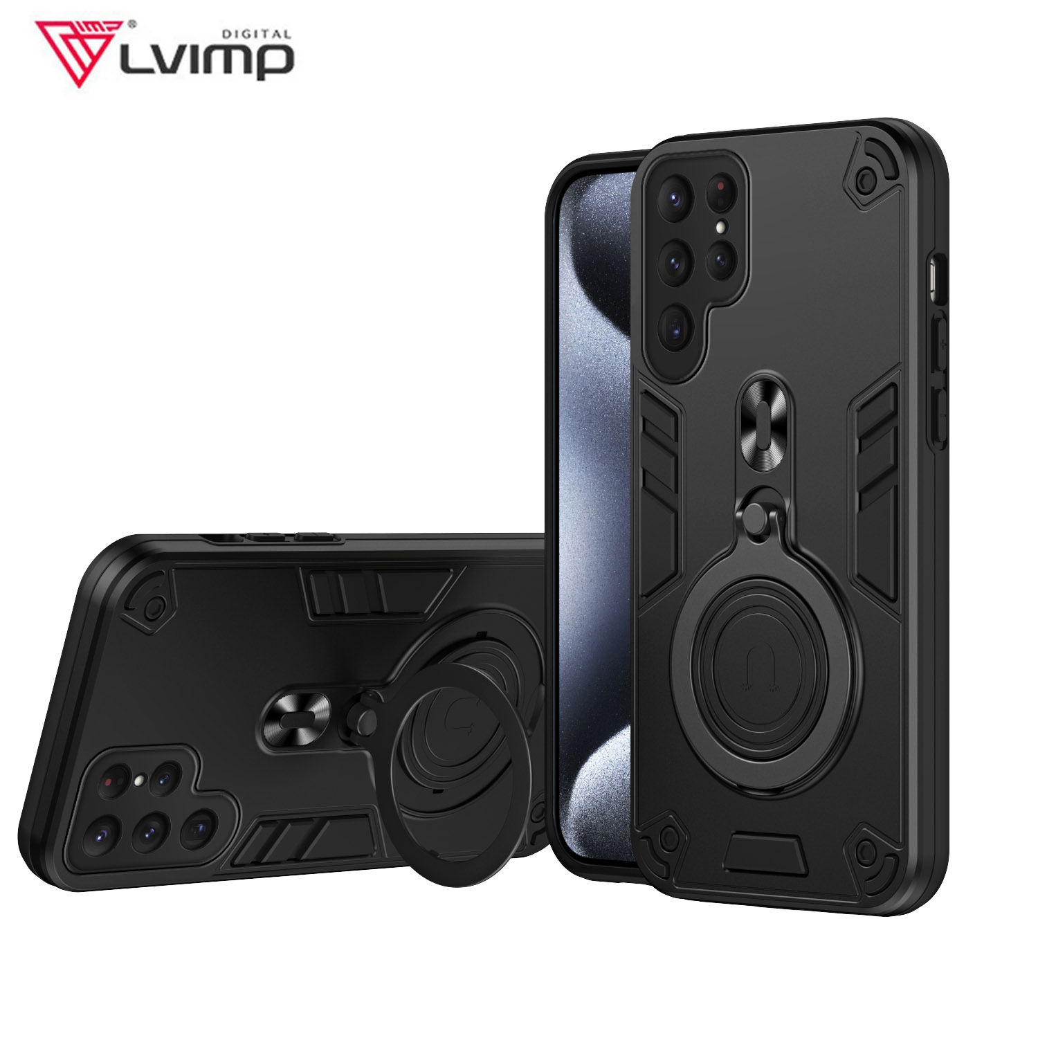 Car Phone Holder Magnetic - New 360 ° Rotating Metal Car