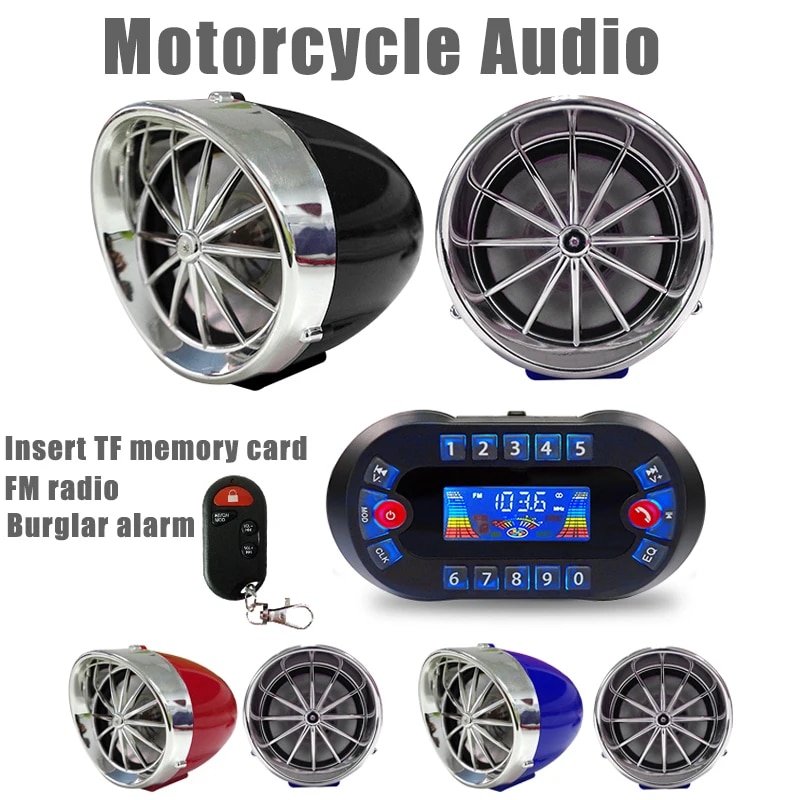 Fm Transmitter - MT730 Motorcycle Bluetooth Speaker Amplifier Output