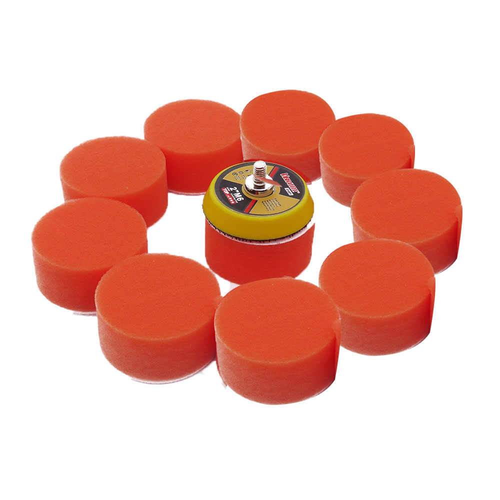 Car Wax Polishing Pad - 10 Pc 2 Inch 50MM Car