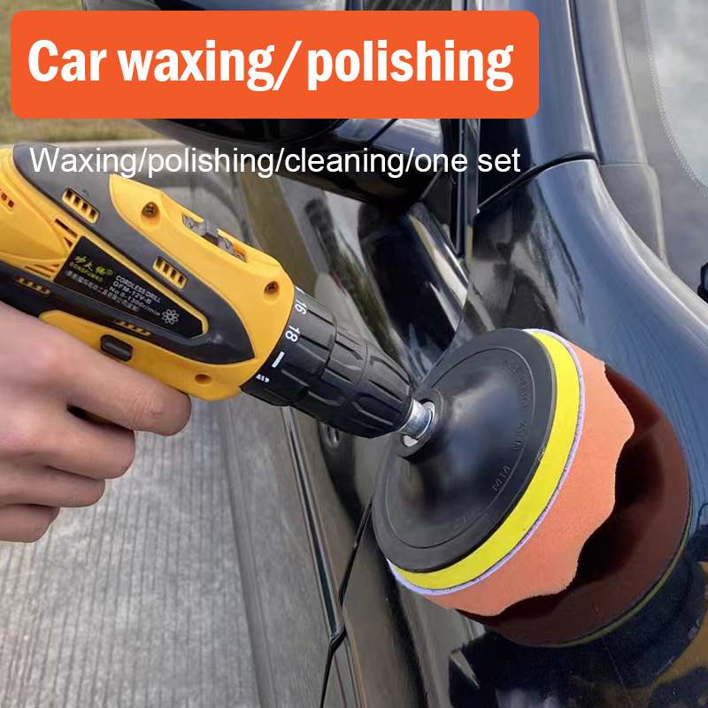 Car Wax Polishing Pad - 3inch 75mm Buffing Sponge Pad Sandpaper