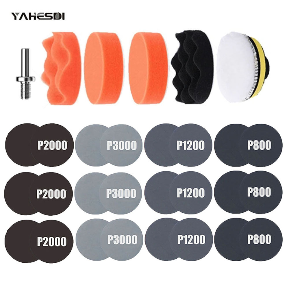 Car Wax Polishing Pad - Car Polishing Sponge 75mm 3inch Polishing