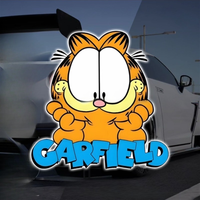 Creative cartoon cute Garfield - Car Accessories Toy recension och pris