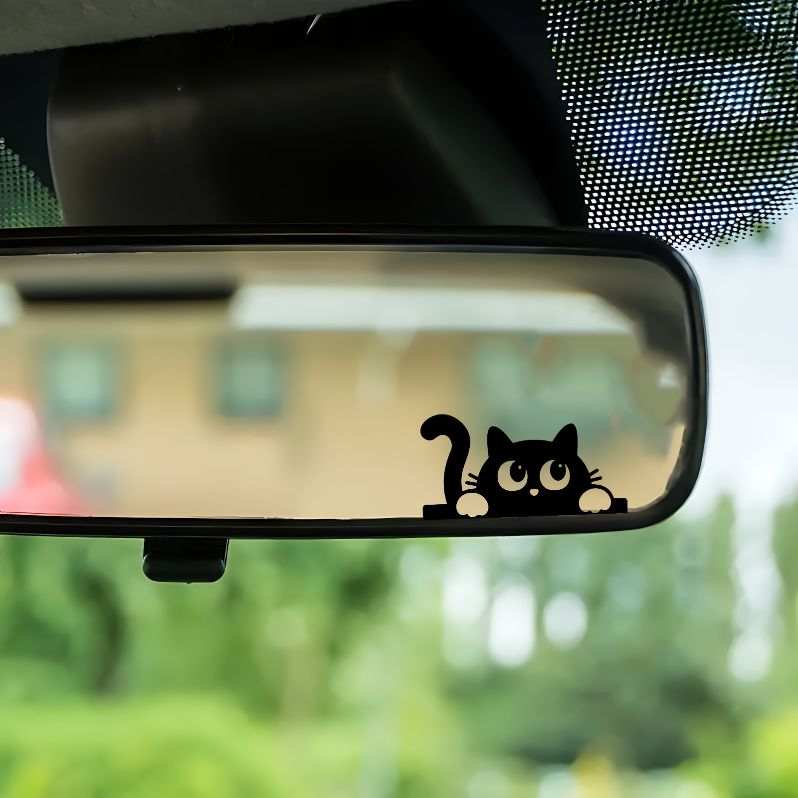 Cute Cat Car Rearview Mirror S - Car Accessories Xmas recension och pris