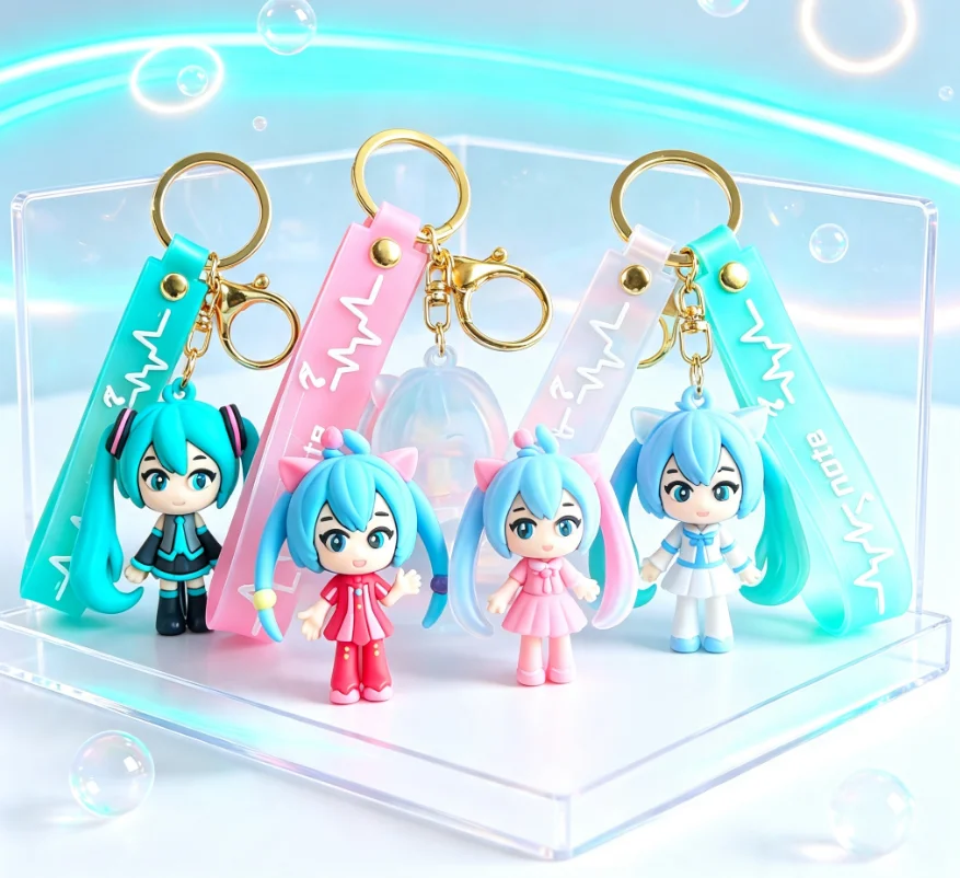 Hatsune Miku Keychain Anime Ba - Car Accessories Xmas recension och pris