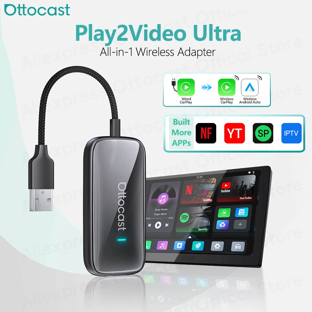 OTTOCAST Play2Video Ultra Wire - Car Accessories Youtube recension och pris