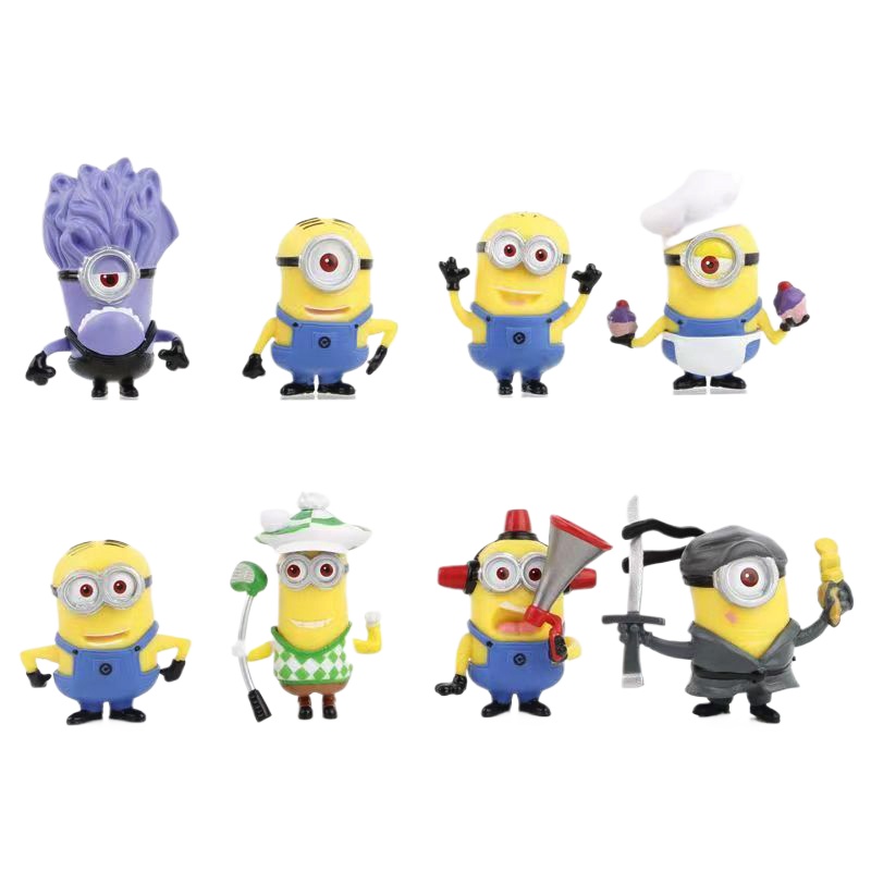 8 Pcs/1set 52TOYS Minions Cart - Car Accessories Xmas recension och pris