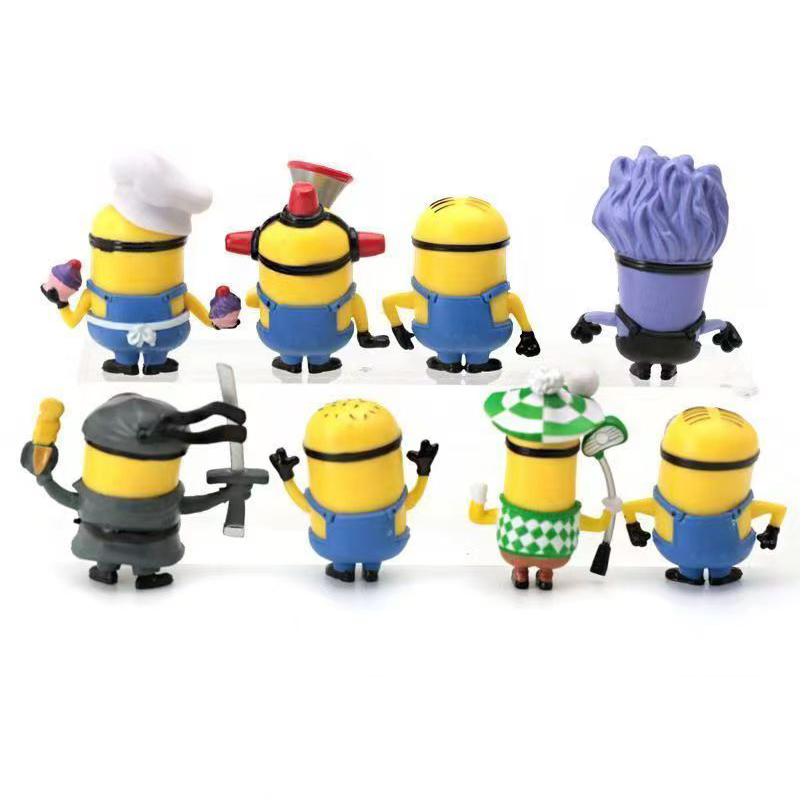 8 Pcs/1set 52TOYS Minions Cart - Car Accessories Xmas recension och pris