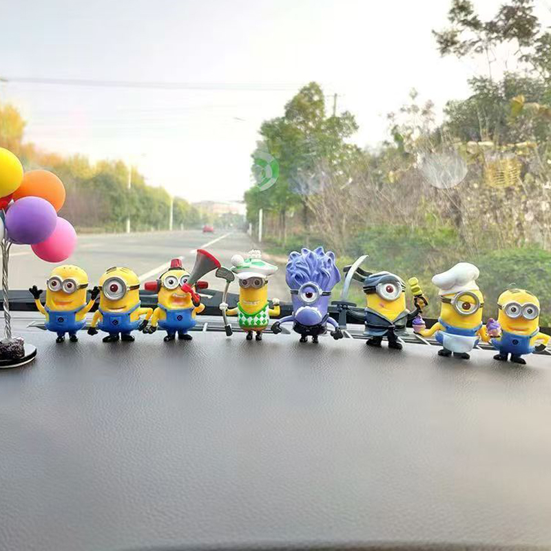 8 Pcs/1set 52TOYS Minions Cart - Car Accessories Xmas recension och pris