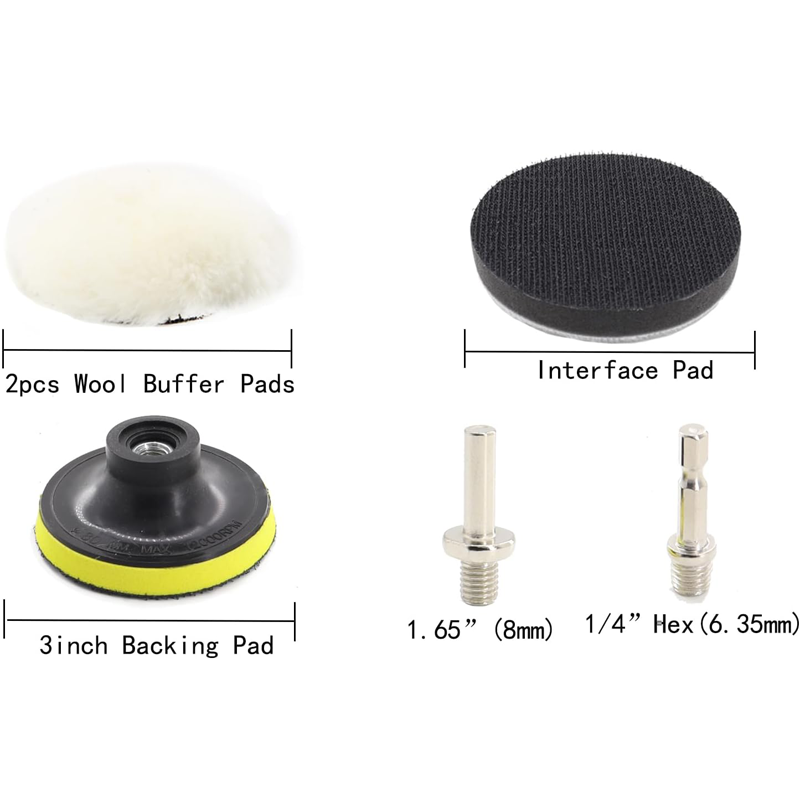 3Inch 75MM Car Headlight Resto - Car Wax Polishing Pad recension och pris