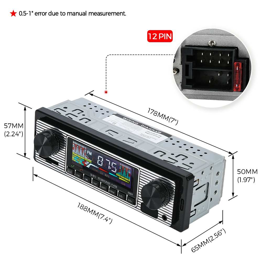 Vintage Car Radio Vehicle Inte - Fm Transmitter recension och pris
