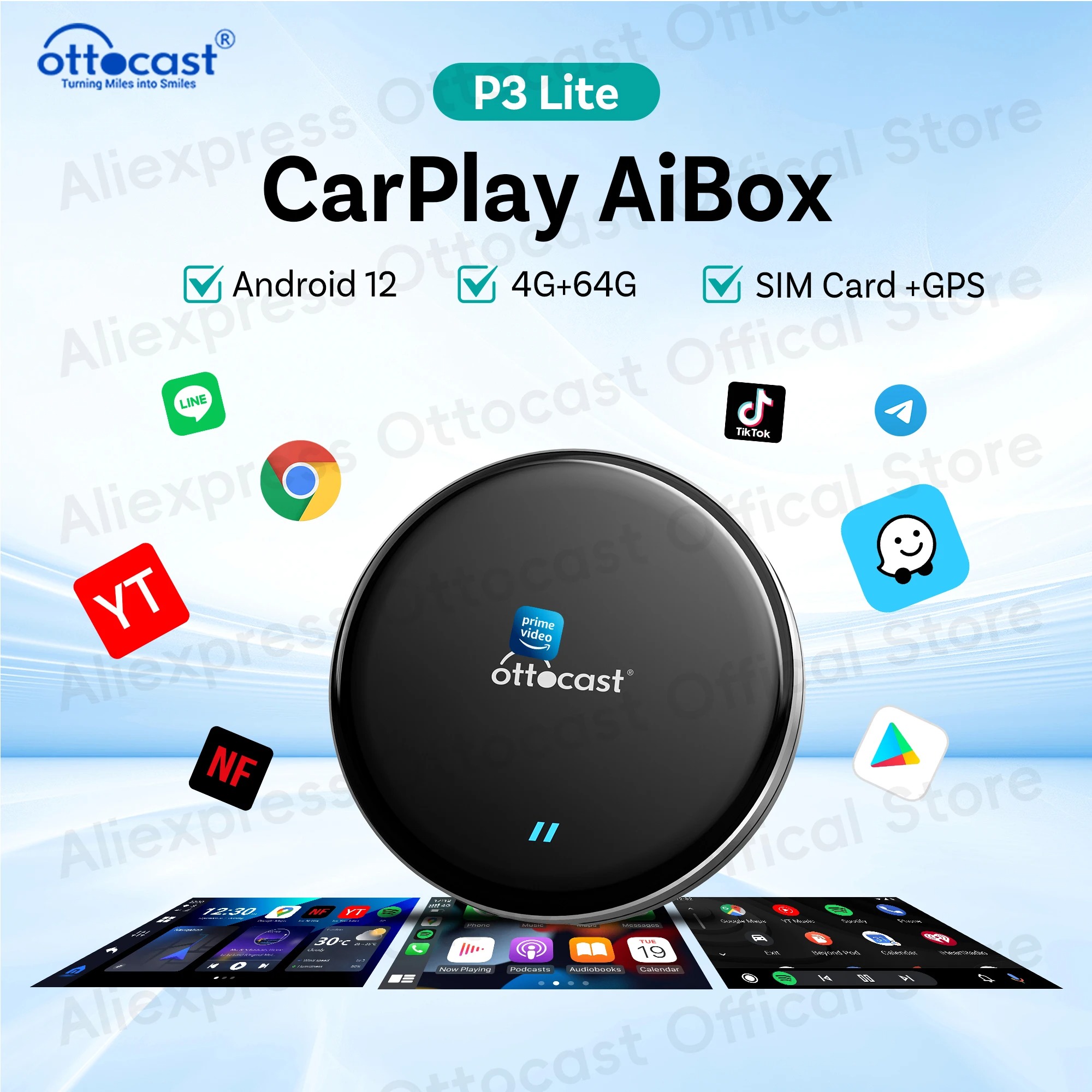 OTTOCAST New P3 Lite OttoAiBox - Car Accessories Youtube recension och pris