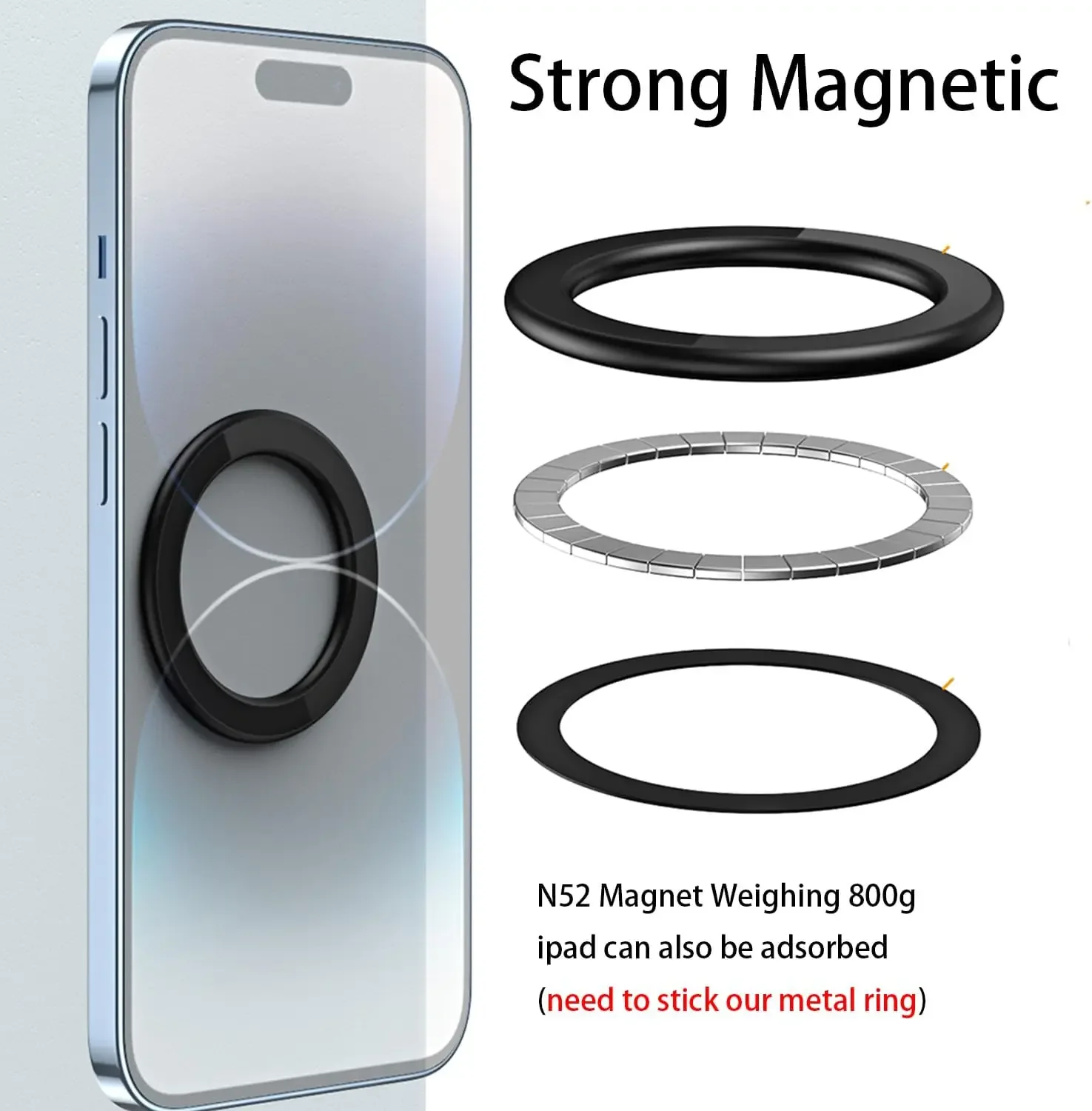 For MagSafe Magnetic Ring Hold - Car Phone Holder Magnetic recension och pris