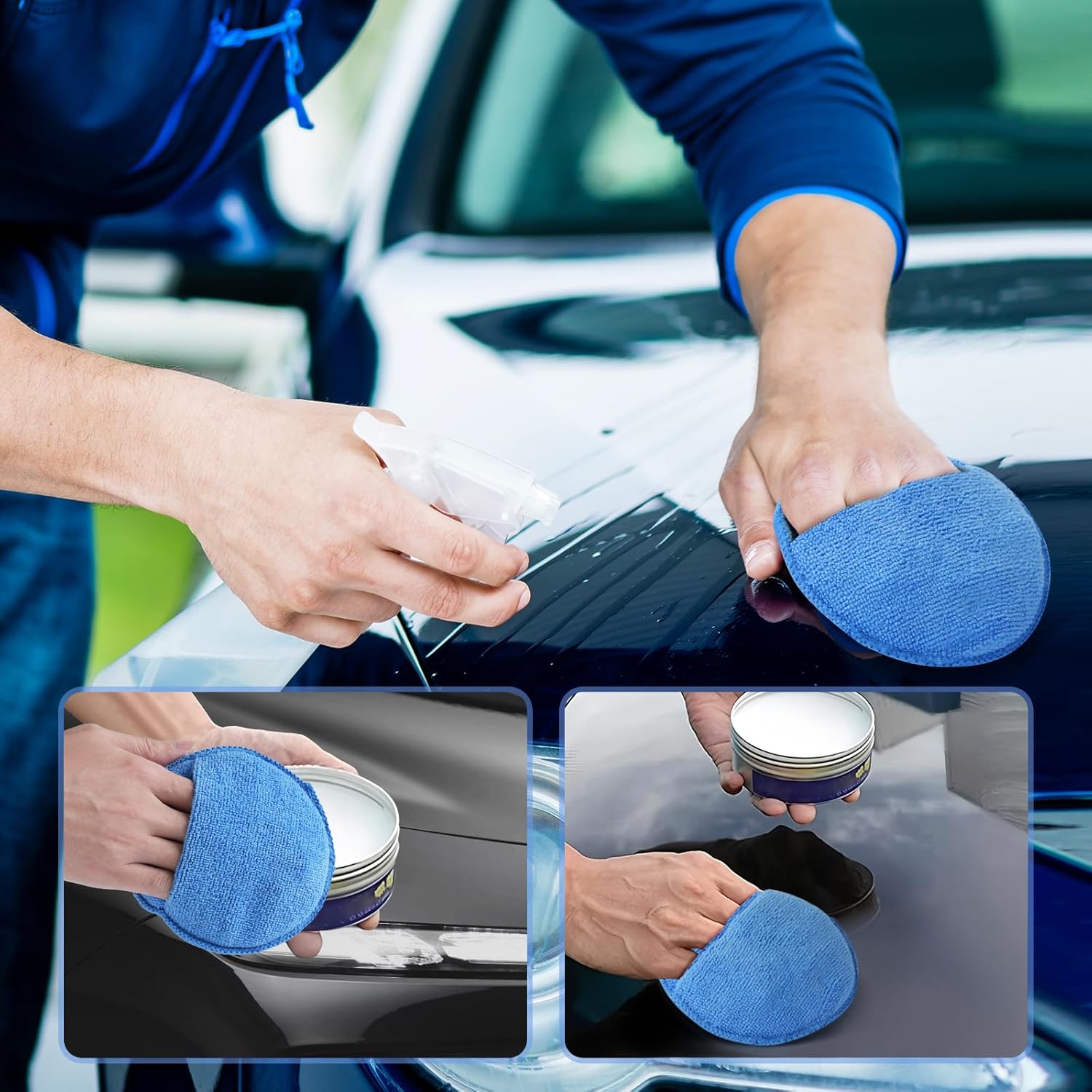 Auto Cleaning Sponge Brush Wax - Car Wax Polishing Pad recension och pris