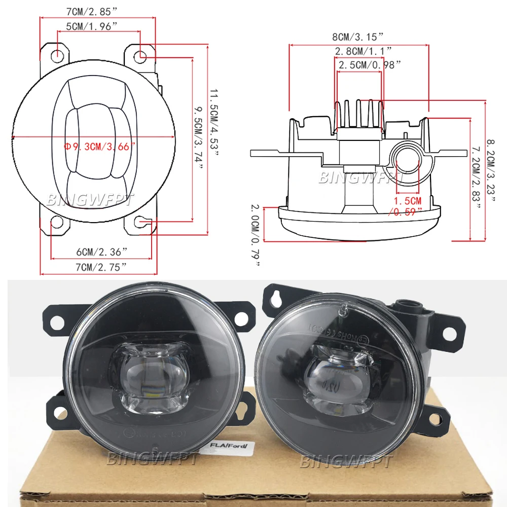 Car Led Lens Fog Lamp Assembly - Car Accessories Uae recension och pris