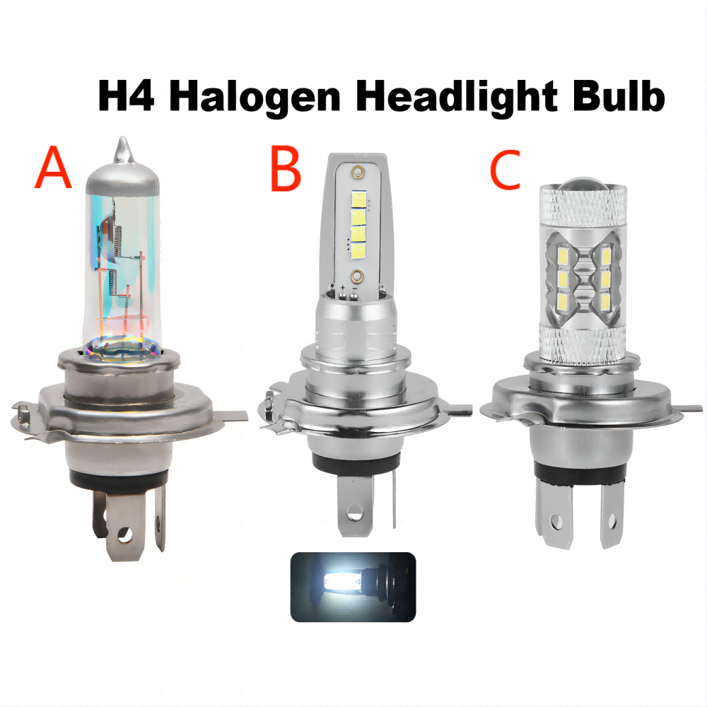 1/2 Pcs H4 Halogen Headlight B - Accessories Car Near recension och pris