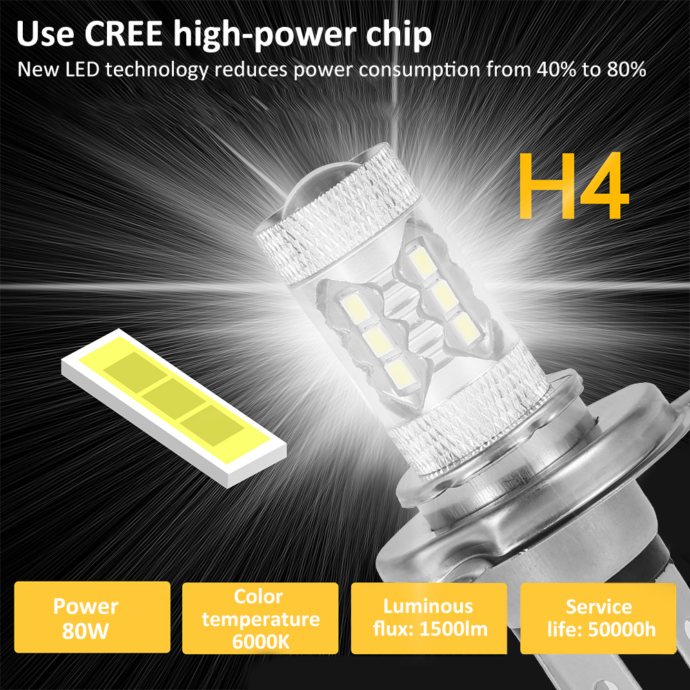 1/2 Pcs H4 Halogen Headlight B - Accessories Car Near recension och pris