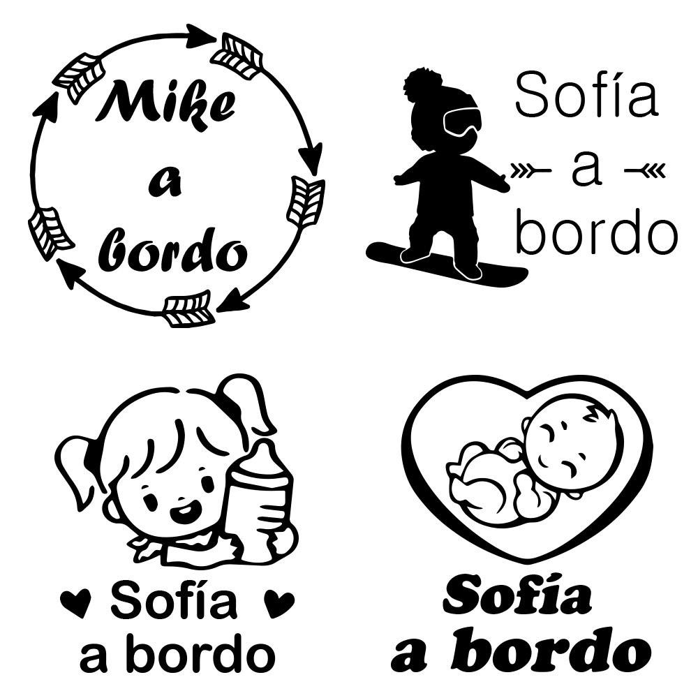 1pc Vinyl baby a bordo colorfu - Car Accessories Toy recension och pris