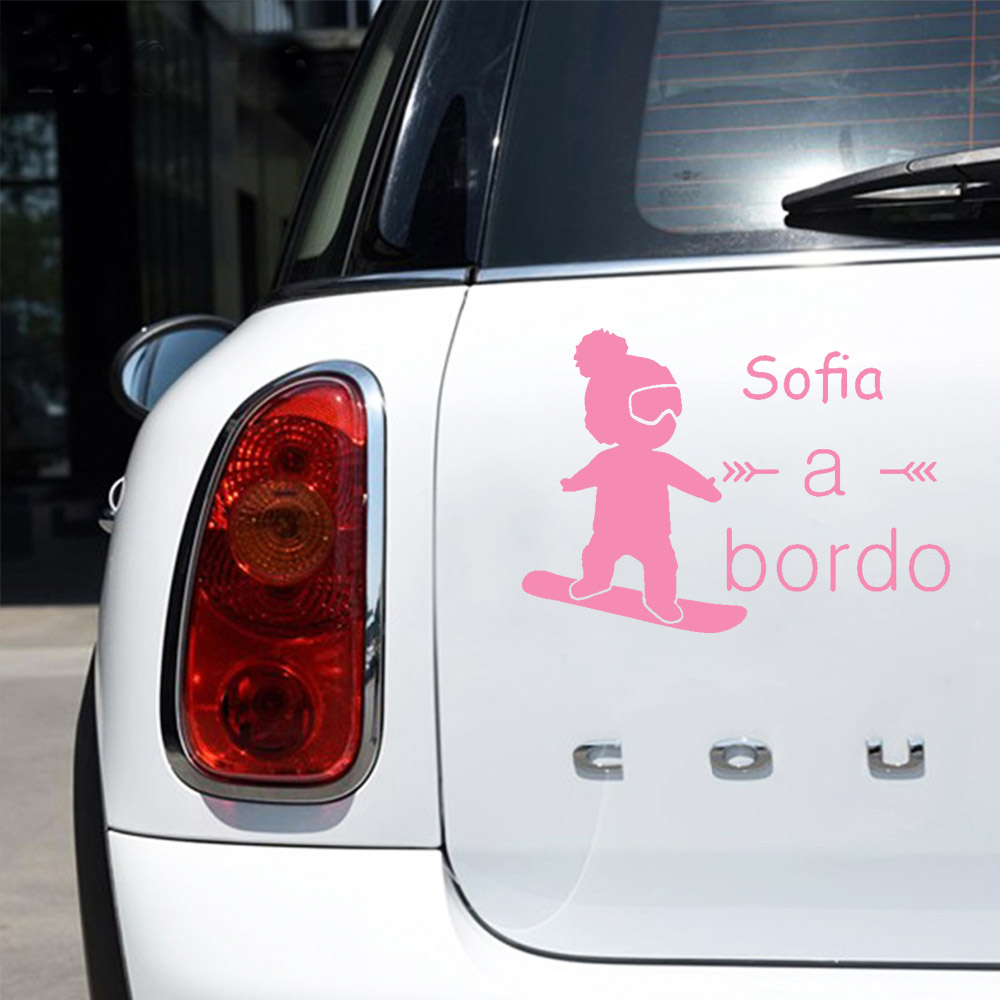 1pc Vinyl baby a bordo colorfu - Car Accessories Toy recension och pris