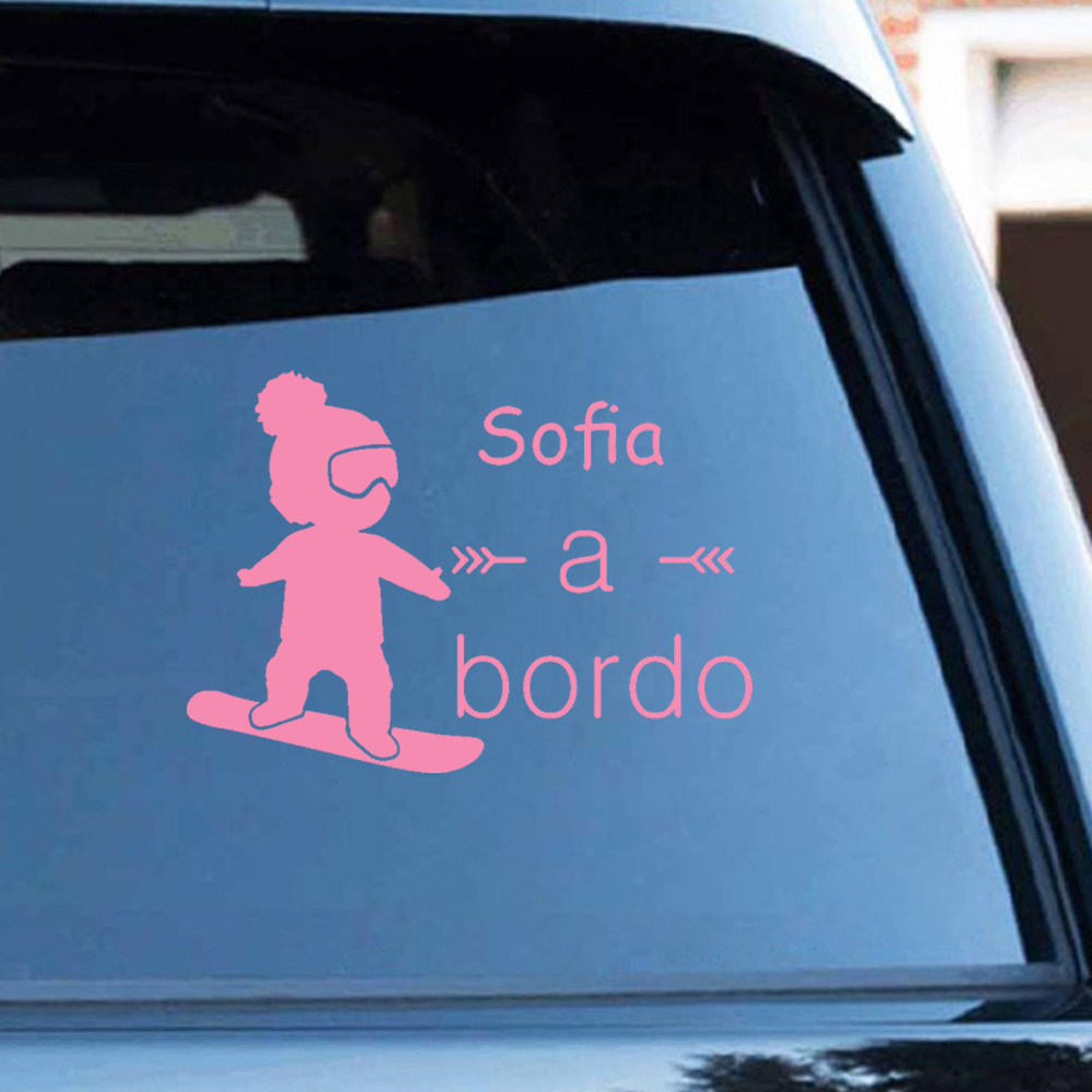 1pc Vinyl baby a bordo colorfu - Car Accessories Toy recension och pris