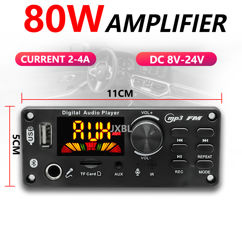 80W Bluetooth 5.0 MP3 Decoder  - Fm Transmitter recension och pris
