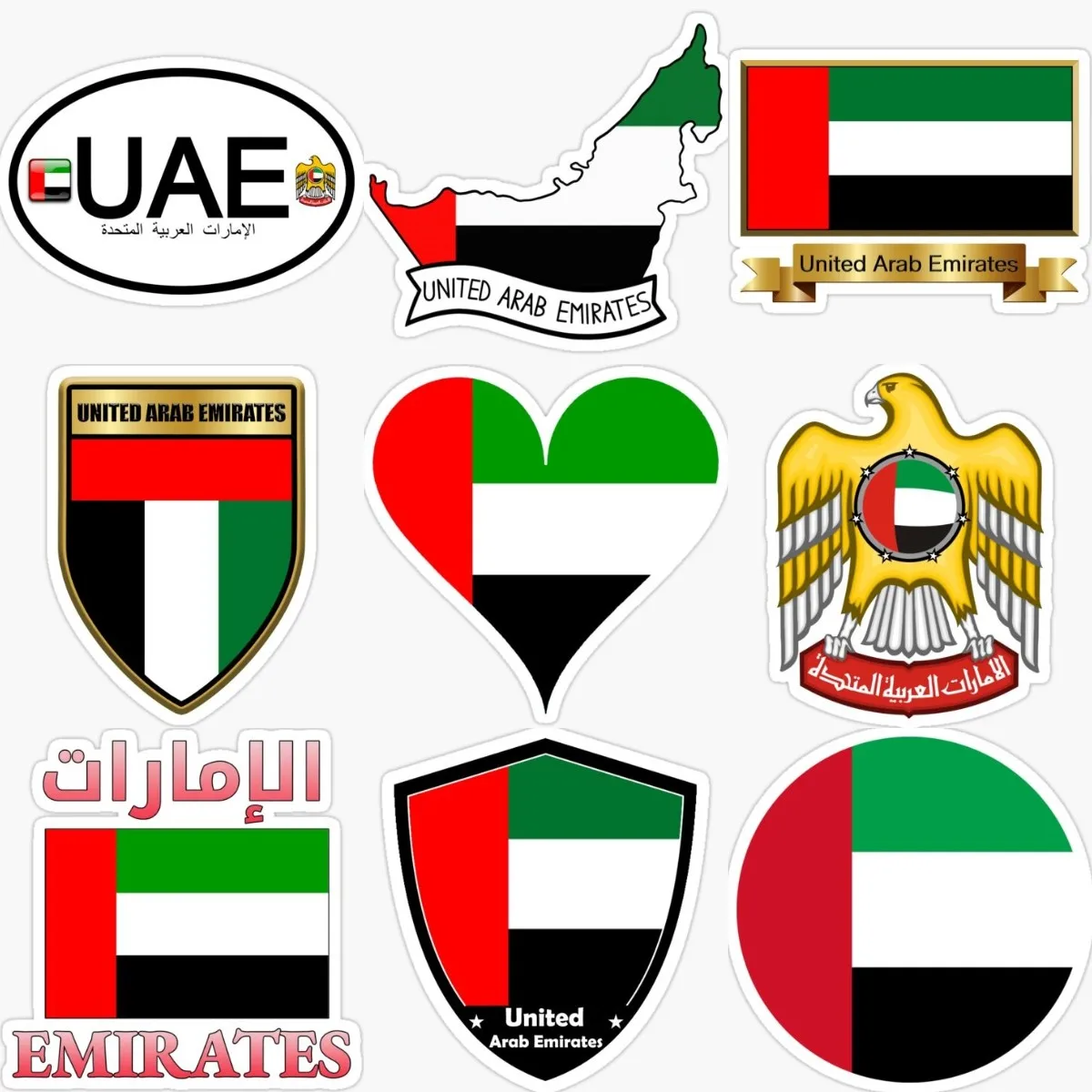 United Arab Emirates UAE Flag  - Car Accessories Uae recension och pris