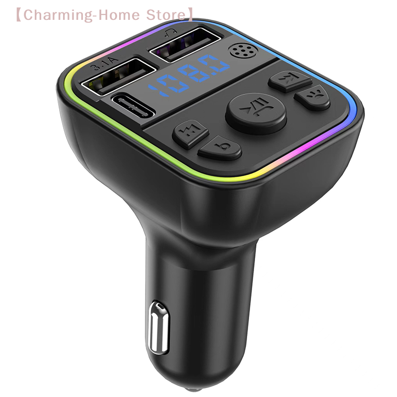 【M】Dual USB Type-C Car Charger - Fm Transmitter recension och pris