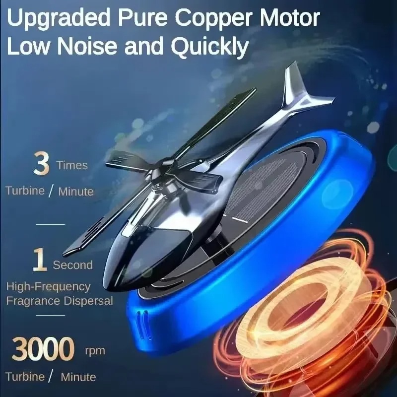 Solar Powered Helicopter Car A - Car Accessories Perfume recension och pris