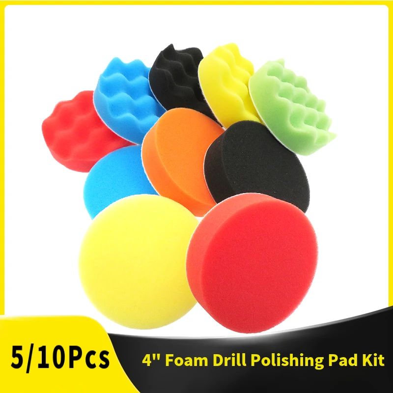 5/10 Pcs 4 Inch Foam Drill Pol - Car Wax Polishing Pad recension och pris