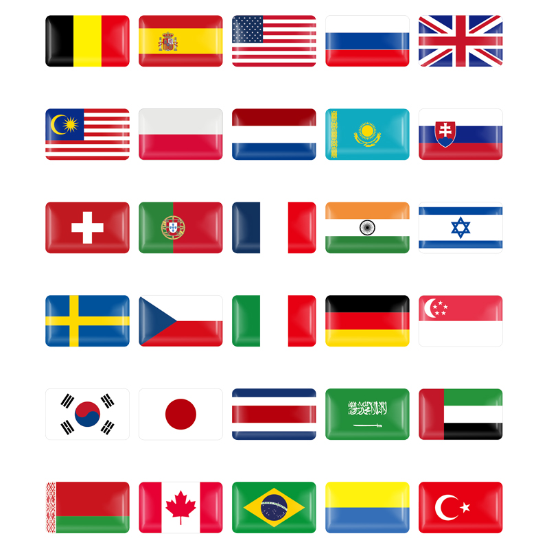 10/50PCS Portugal Belgium Swed - Car Accessories Uae recension och pris