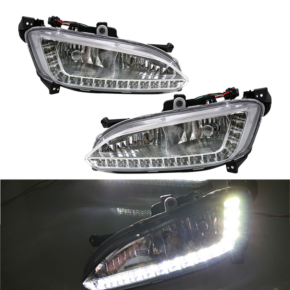 Automobile Headlamp LED DRL Fo - Car Accessories Xmas recension och pris