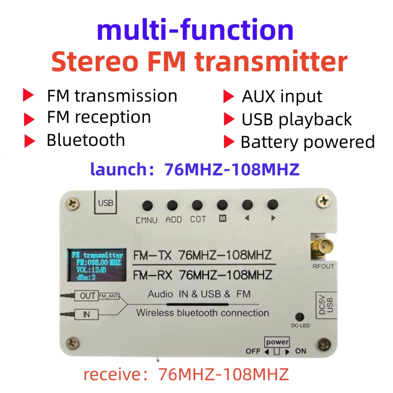 FM stereo transmitter FM trans - Fm Transmitter recension och pris