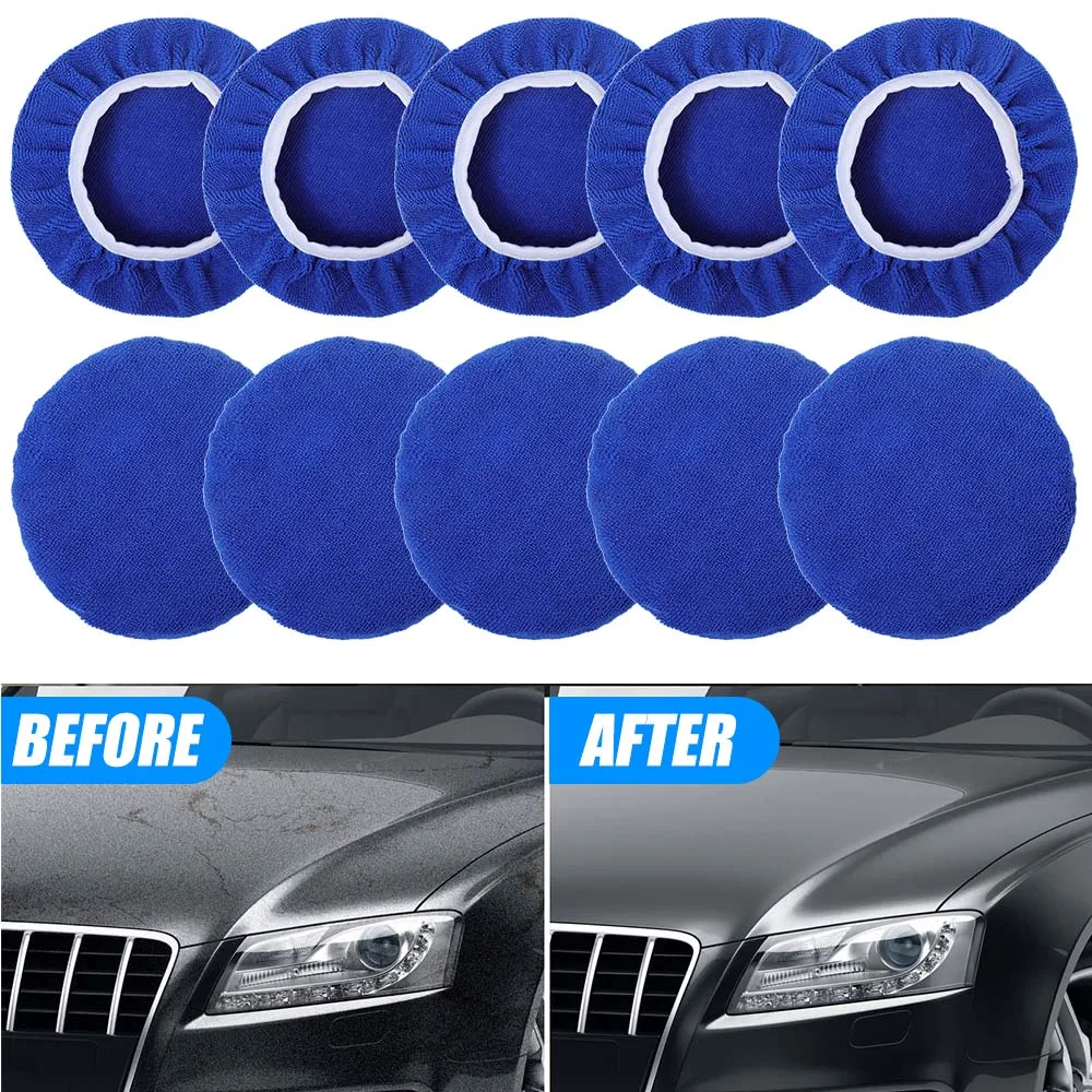 5-10inches Car Microfiber Poli - Car Wax Polishing Pad recension och pris