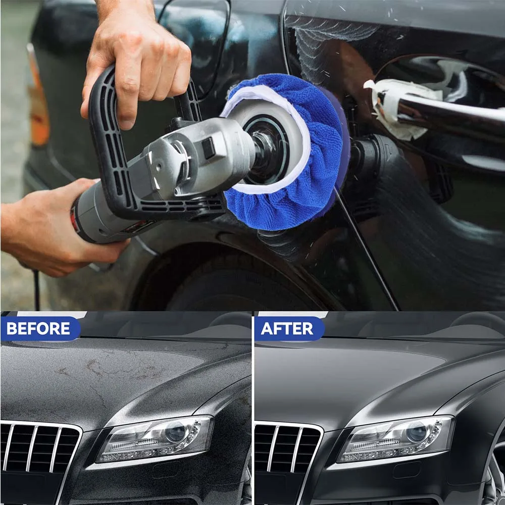 5-10inches Car Microfiber Poli - Car Wax Polishing Pad recension och pris
